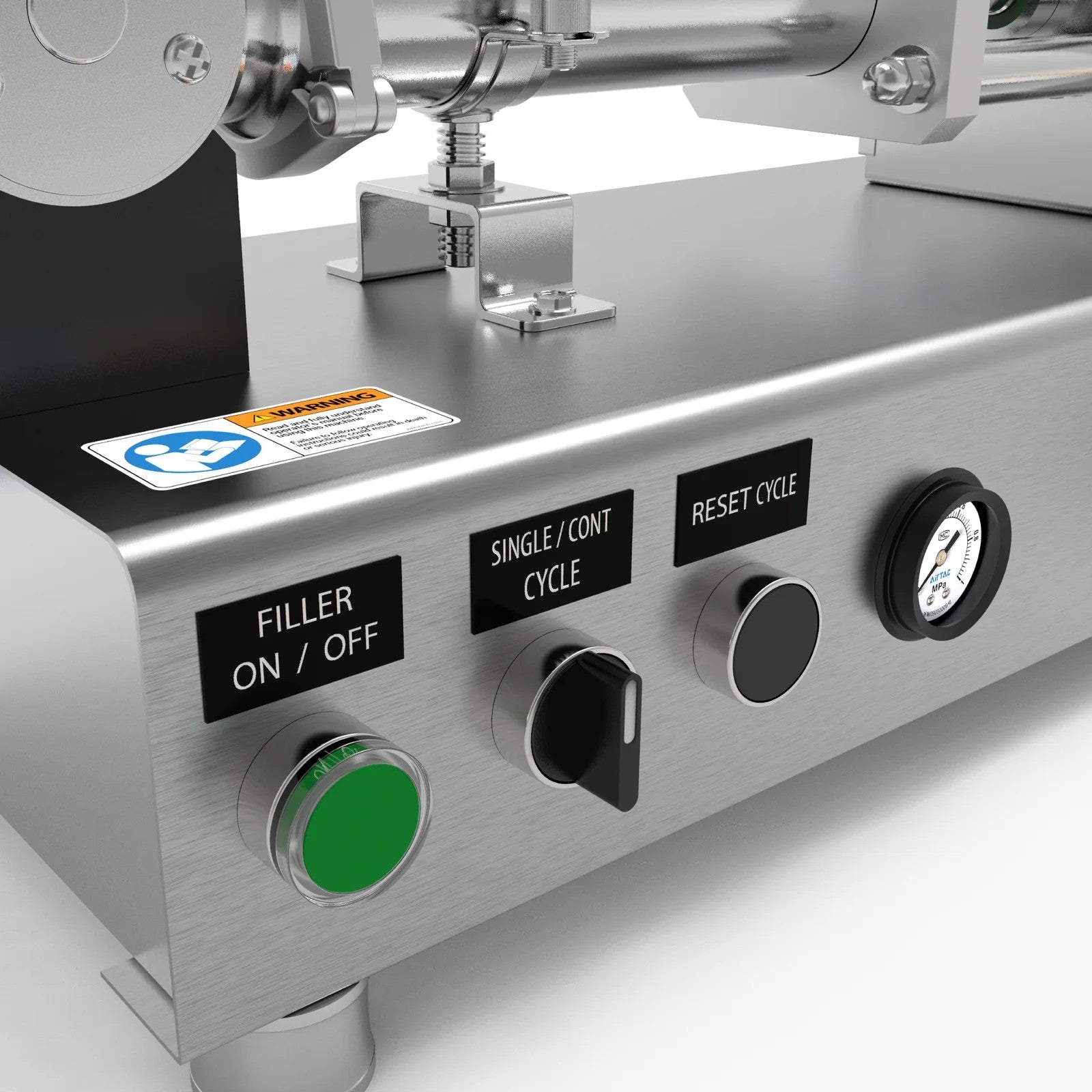 High Viscosity Tabletop Liquid Piston Filler - 316 SS