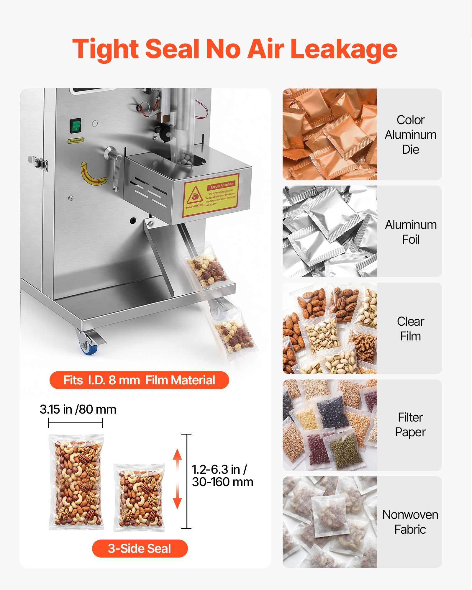 VEVOR Sachet Powder Filling and Sealing Machine