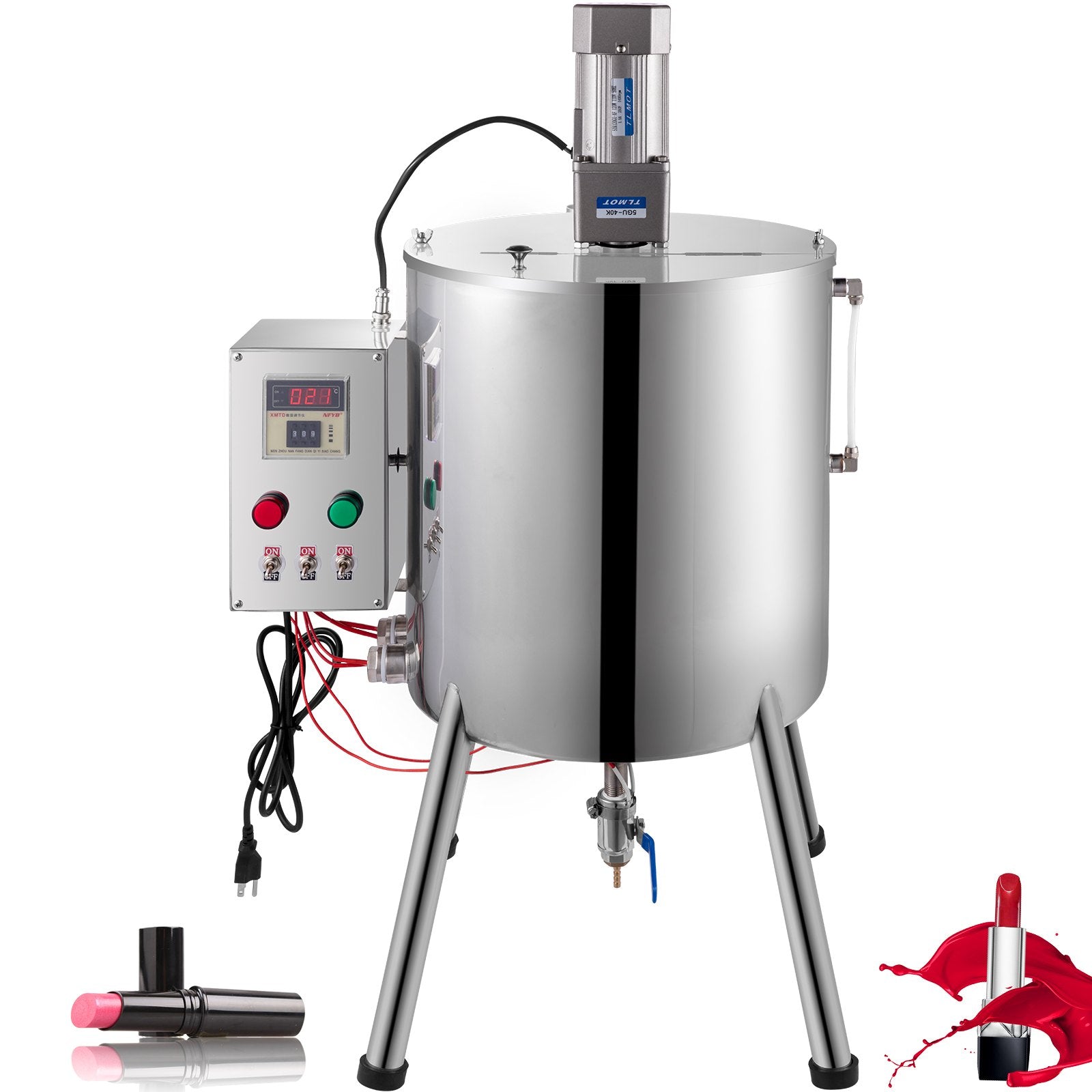 VEVOR Heated Mixing Tank, 30L/7.9 Gal