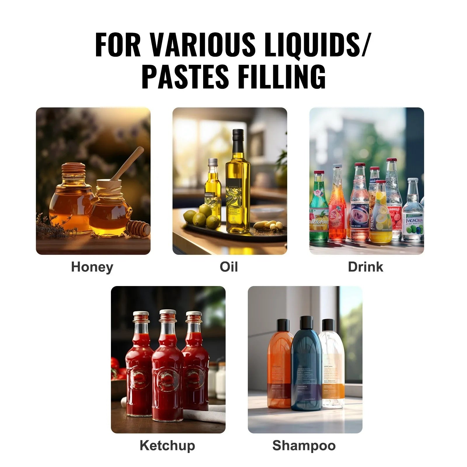 VEVOR Manual Paste Liquid Filling Machine