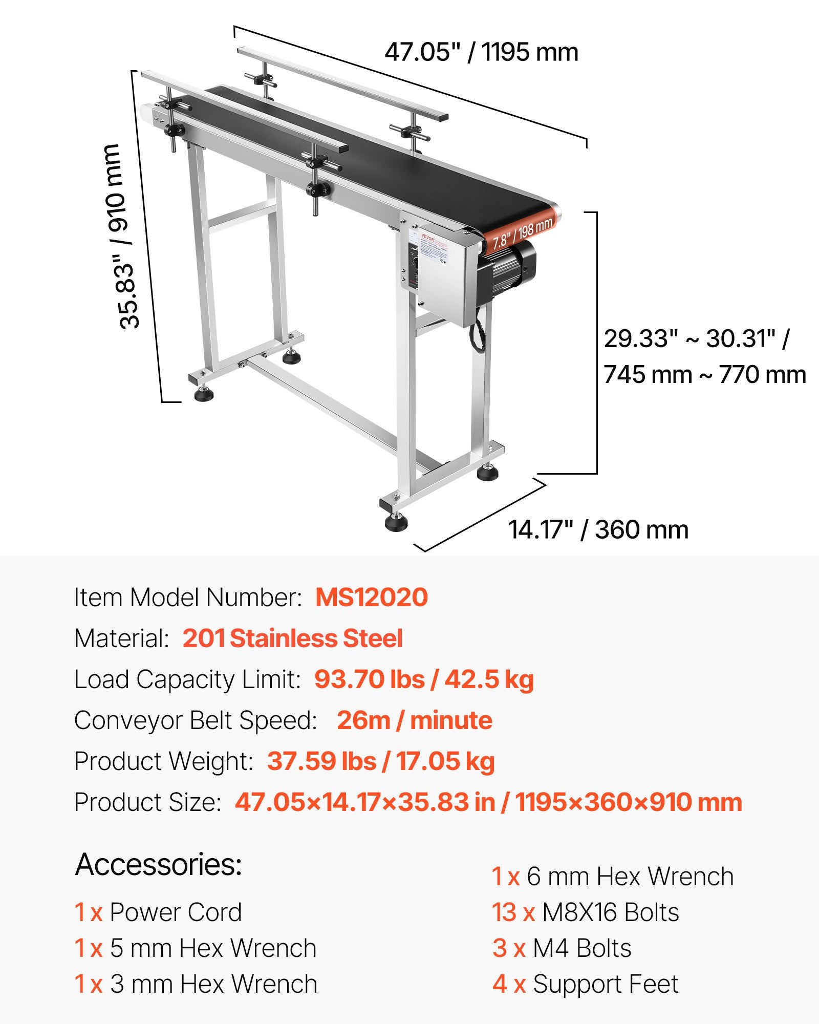 VEVOR Conveyor Belt