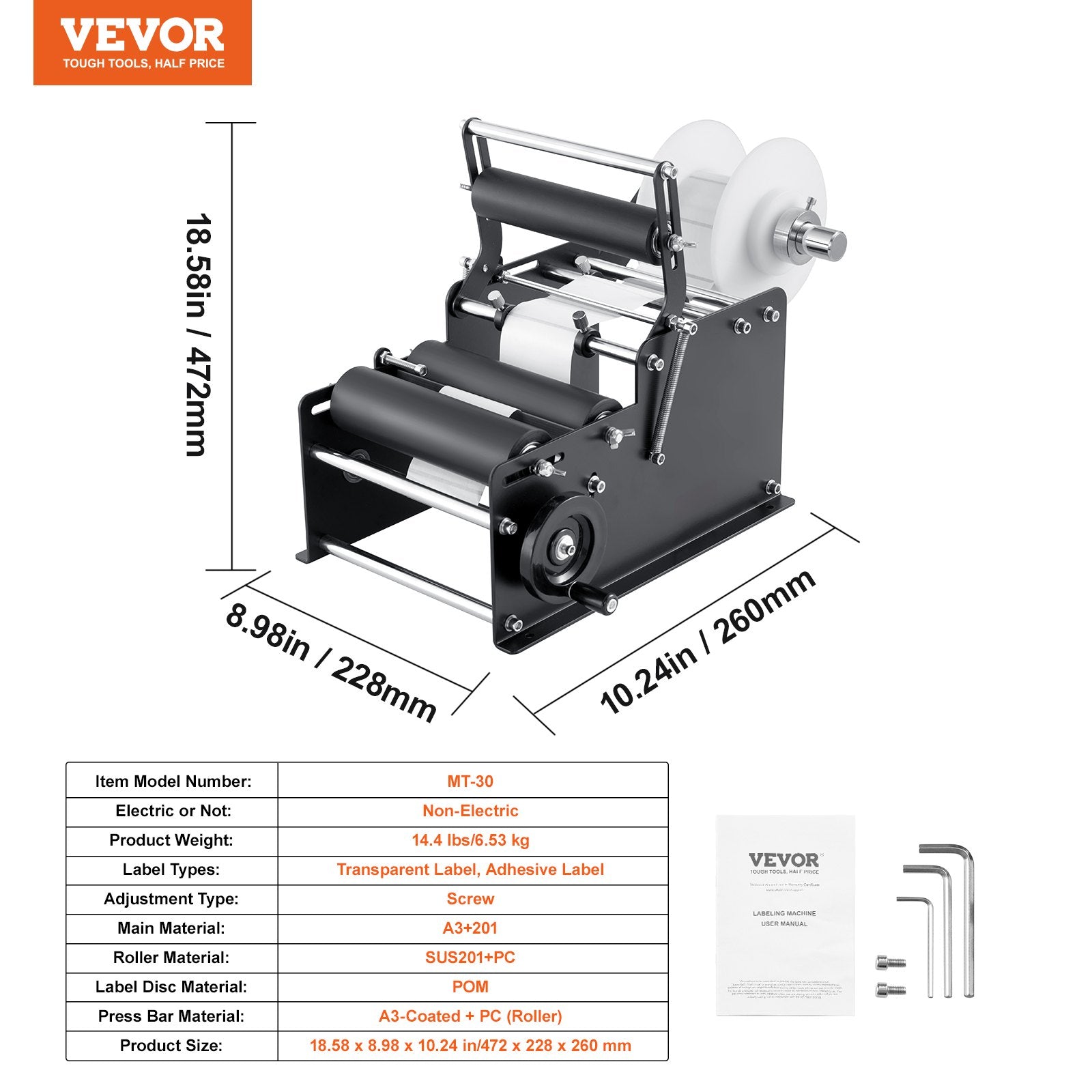 VEVOR Manual Round Label Applicator